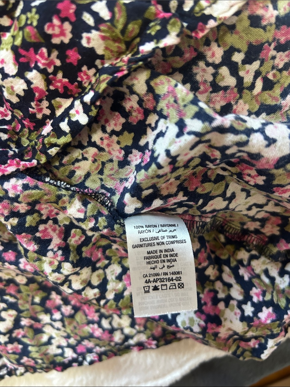 Ardene Floral Ruffle Skirt Size L Asymmetrical Boho Summer Preloved - Picture 5 of 10